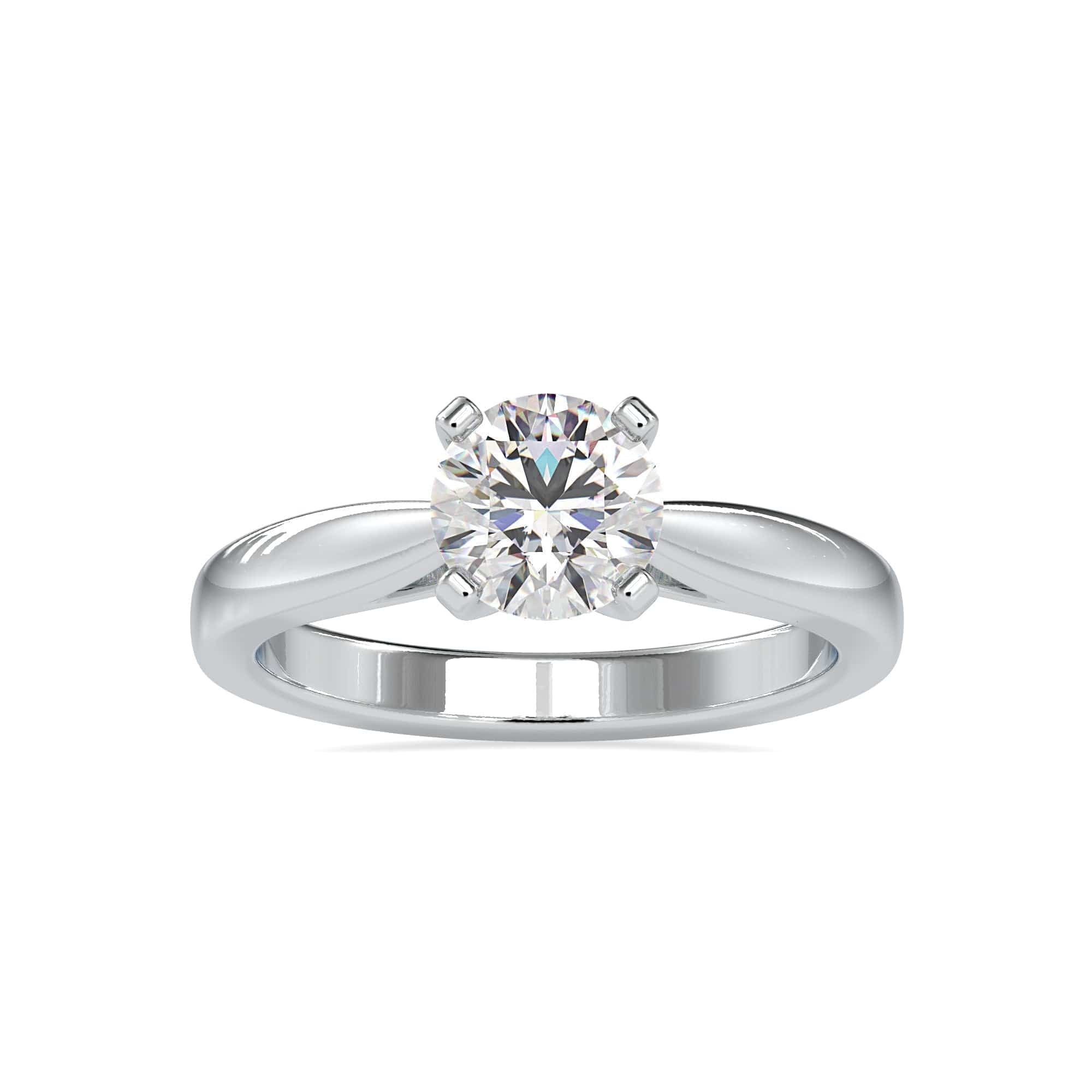 Jewelove™ Rings Women's Band only / VS J 0.30cts. Solitaire Platinum Engagement Ring JL PT 0056-A