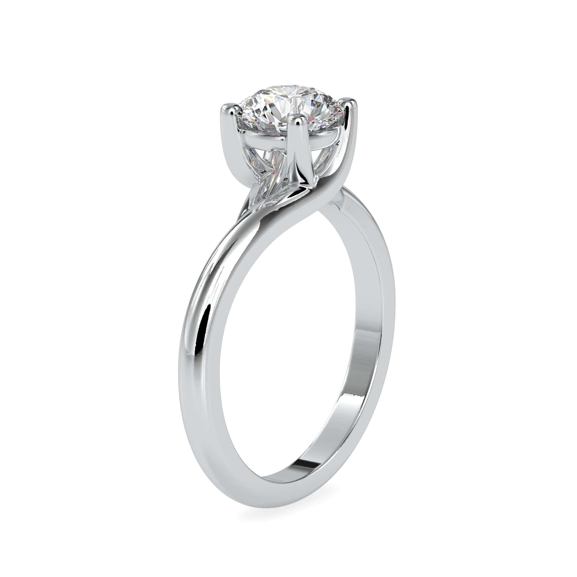 Jewelove™ Rings Women's Band only / VS J 0.30cts. Solitaire Platinum Engagement Ring JL PT 0072