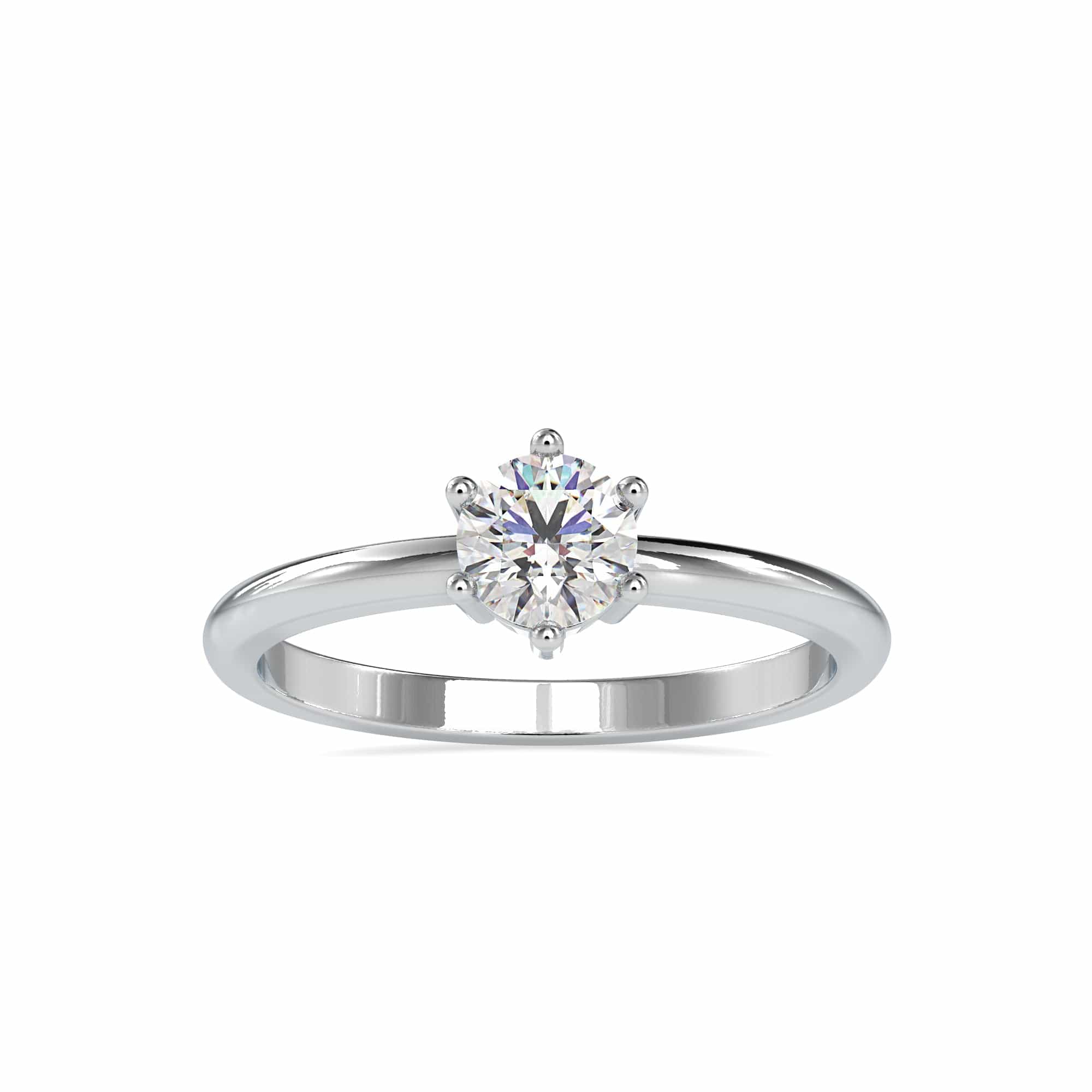 Jewelove™ Rings Women's Band only / VS J 0.30cts. Solitaire Platinum Engagement Ring JL PT 0078