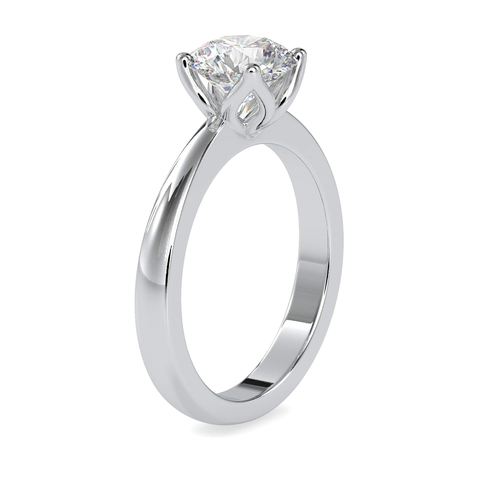 Jewelove™ Rings Women's Band only / VS J 0.30cts. Solitaire Platinum Engagement Ring JL PT 0107-A