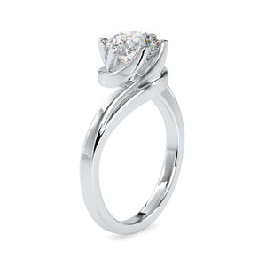 Jewelove™ Rings Women's Band only / VS J 0.30cts. Solitaire Platinum Engagement Ring JL PT 0126-B