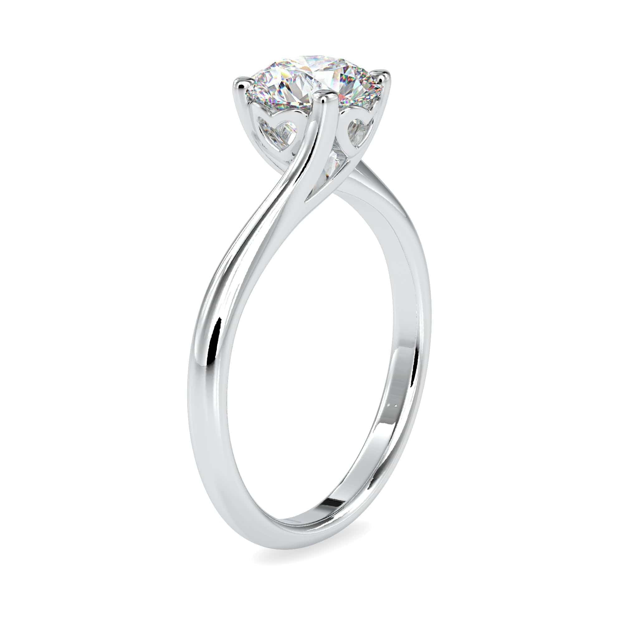 Jewelove™ Rings Women's Band only / VS J 0.30cts. Solitaire Platinum Engagement Ring JL PT 0127-A