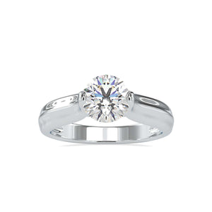 Jewelove™ Rings Women's Band only / VS J 0.30cts. Solitaire Platinum  Engagement Ring JL PT 0135-A