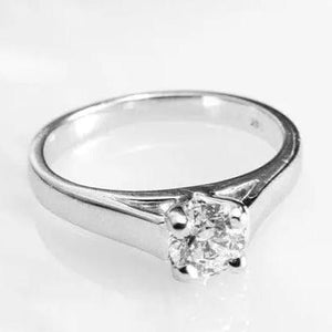 Jewelove™ Rings Platinum / Women's Band Only 0.50 cts. Diamond Solitaire Engagement Ring for Women BSJ 28