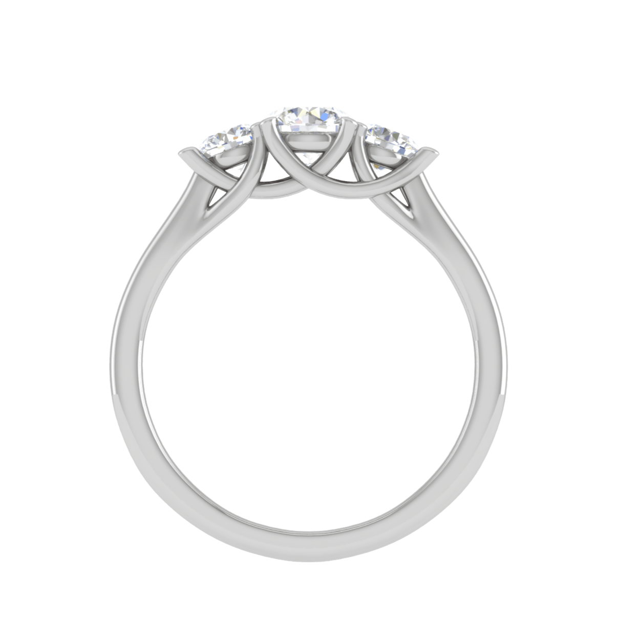 Jewelove™ Rings J VS / Women's Band only 0.50 cts Solitaire Platinum Diamond Ring JL PT R3 RD 159