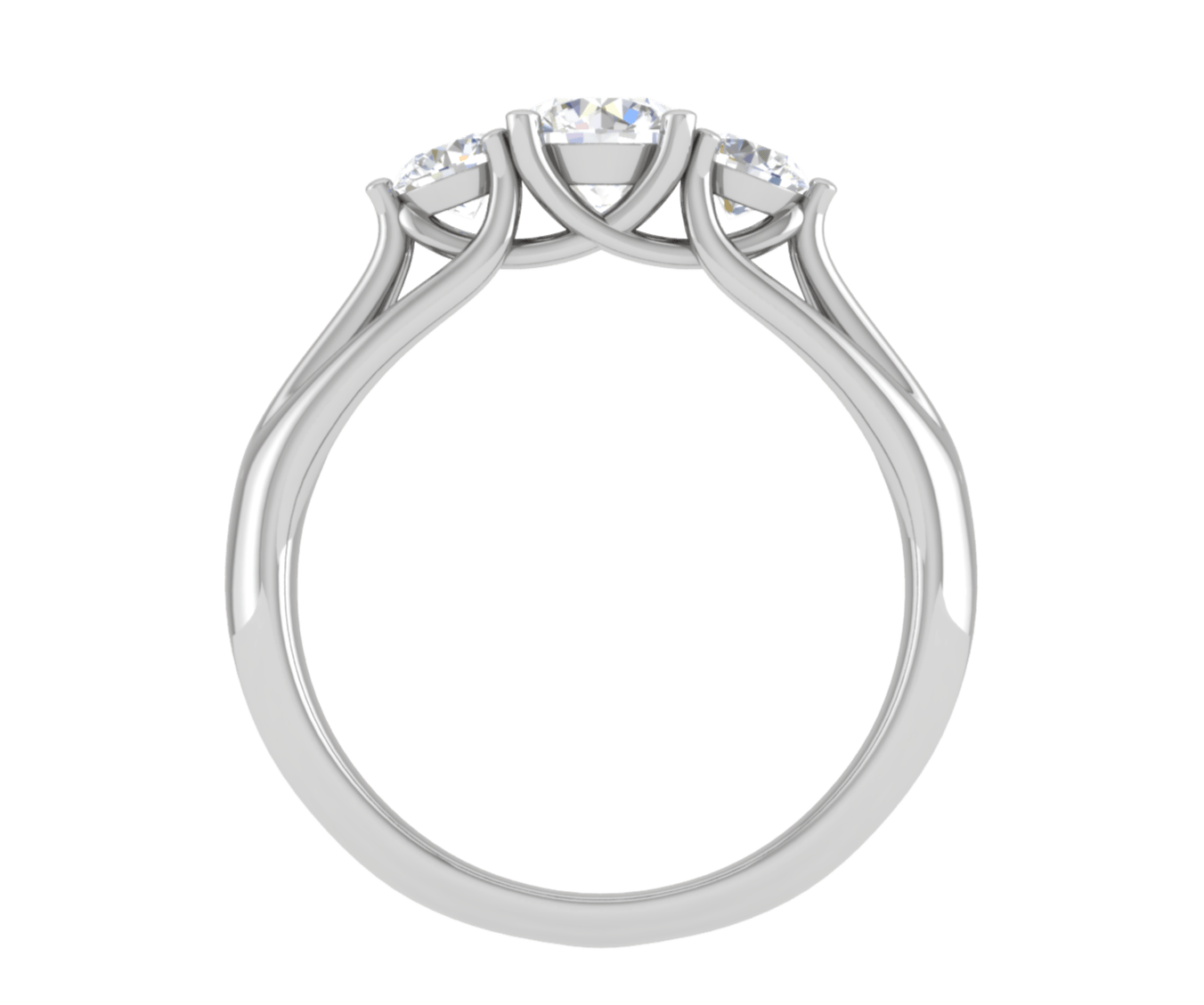 Jewelove™ Rings J VS / Women's Band only 0.50 cts Solitaire Platinum Diamond Ring JL PT R3 RD 162