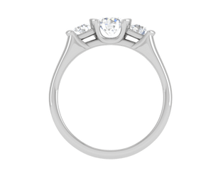 Jewelove™ Rings J VS / Women's Band only 0.50 cts Solitaire Platinum Diamond Ring JL PT R3 RD 167