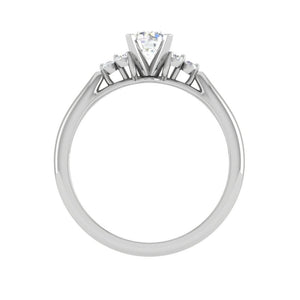 Jewelove™ Rings VS J / Women's Band only 0.50 cts Solitaire Platinum Diamonds Ring JL PT RC RD 261