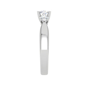 Jewelove™ Rings VS J / Women's Band only 0.50 cts Solitaire Platinum Diamonds Ring JL PT RC RD 261