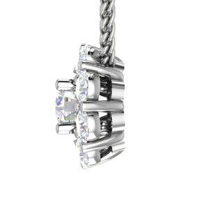 Jewelove™ Pendants Women's Band only / VS J 0.50 cts. Solitaire Platinum Pendant with Diamond JL PT PF RD 116