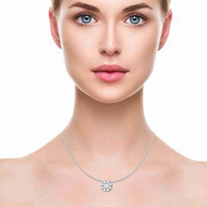 Jewelove™ Pendants Women's Band only / VS J 0.50 cts. Solitaire Platinum Pendant with Diamond JL PT PF RD 116