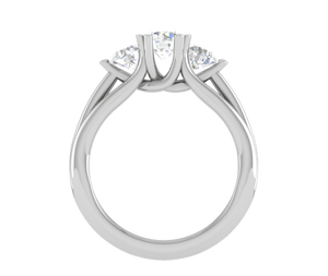 Jewelove™ Rings VVS GH / Women's Band only 0.50 cts Solitaire Platinum Ring JL PT R3 RD 147