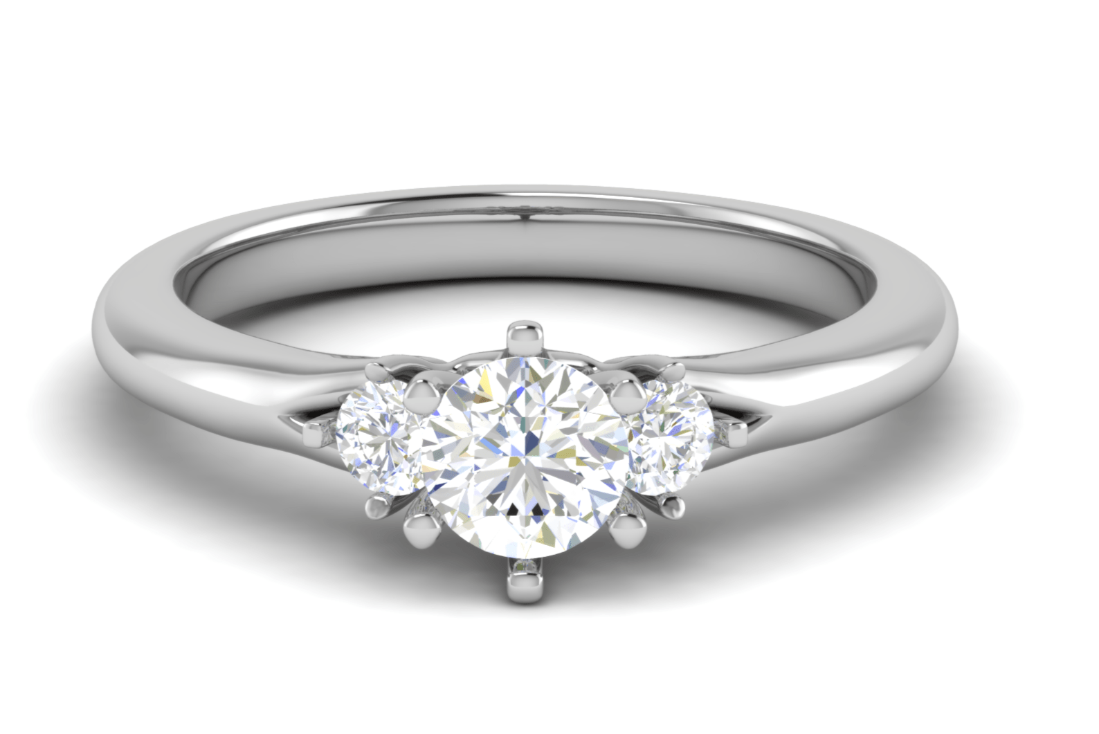 Jewelove™ Rings J VS / Women's Band only 0.50 cts Solitaire Platinum Ring JL PT R3 RD 149