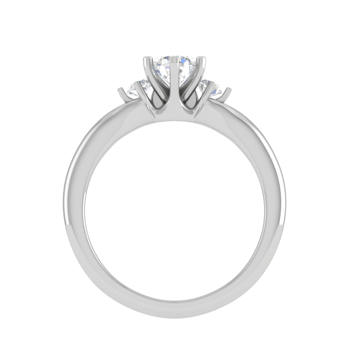 Jewelove™ Rings J VS / Women's Band only 0.50 cts Solitaire Platinum Ring JL PT R3 RD 149