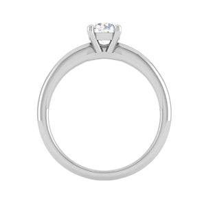 Jewelove™ J VS / Women's Band only 0.50 cts Solitaire Platinum Ring JL PT RS RD 108