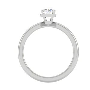 Jewelove™ J VS / Women's Band only 0.50 cts Solitaire Platinum Ring JL PT RS RD 111