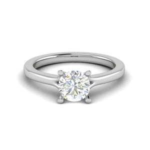 Jewelove™ Rings VS J / Women's Band only 0.50 cts Solitaire Platinum Ring JL PT RS RD 118