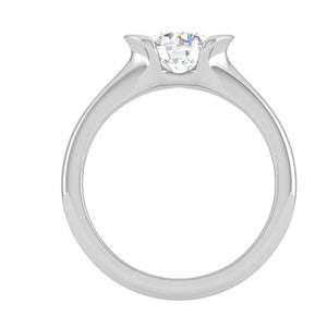 Jewelove™ Rings VS J / Women's Band only 0.50 cts Solitaire Platinum Ring JL PT RS RD 139