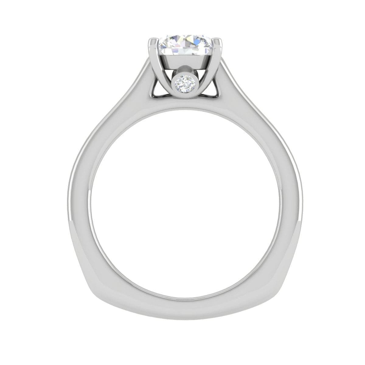 Jewelove™ Rings J VS / Women's Band only 0.50 cts Solitaire Platinum Ring JL PT RS RD 146