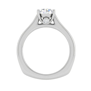 Jewelove™ Rings J VS / Women's Band only 0.50 cts Solitaire Platinum Ring JL PT RS RD 146