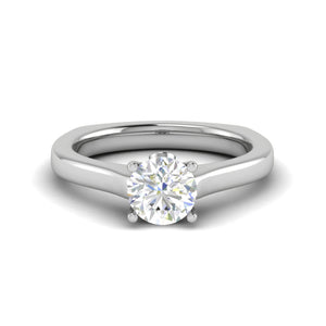 Jewelove™ Rings J VS / Women's Band only 0.50 cts Solitaire Platinum Ring JL PT RS RD 146