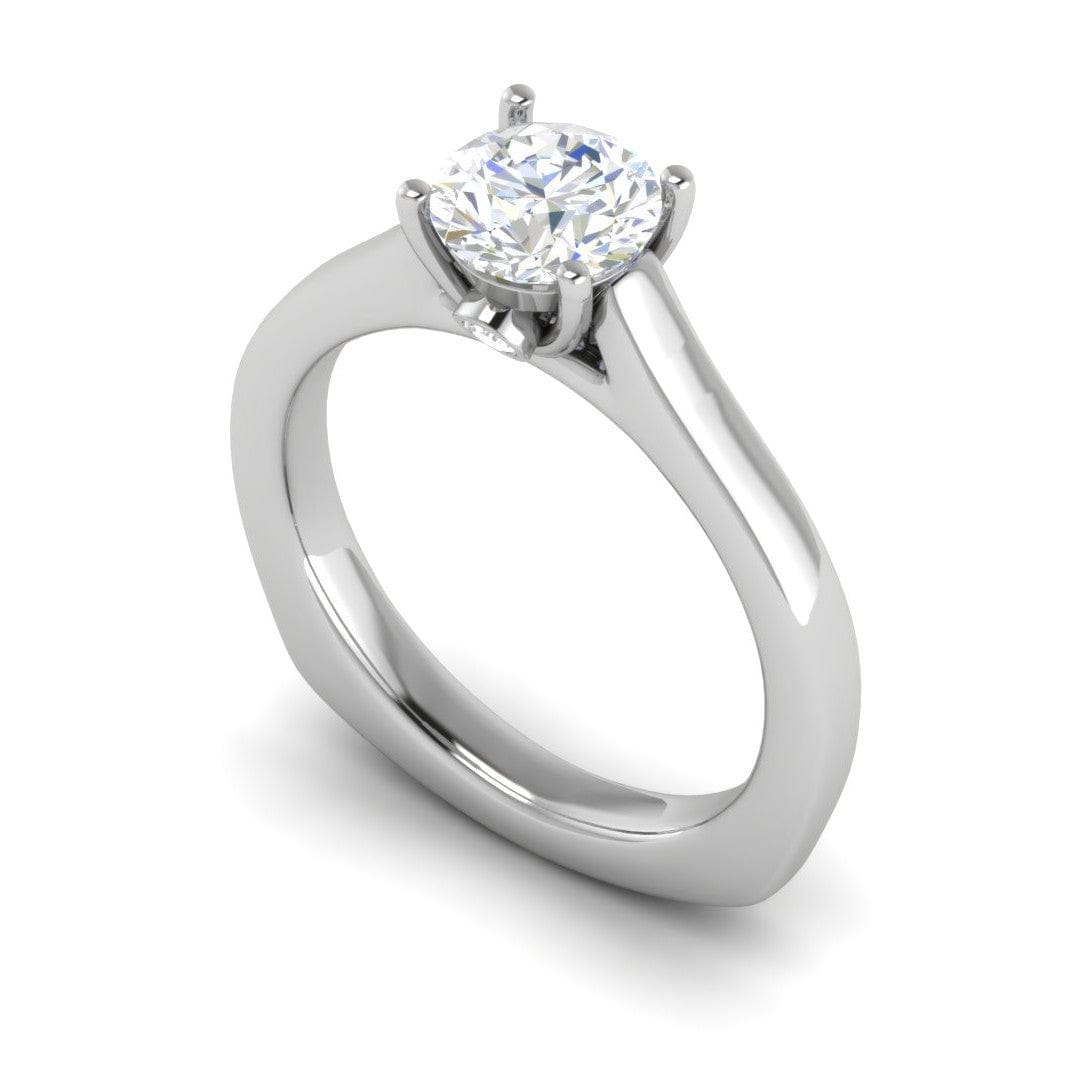 Jewelove™ Rings J VS / Women's Band only 0.50 cts Solitaire Platinum Ring JL PT RS RD 146