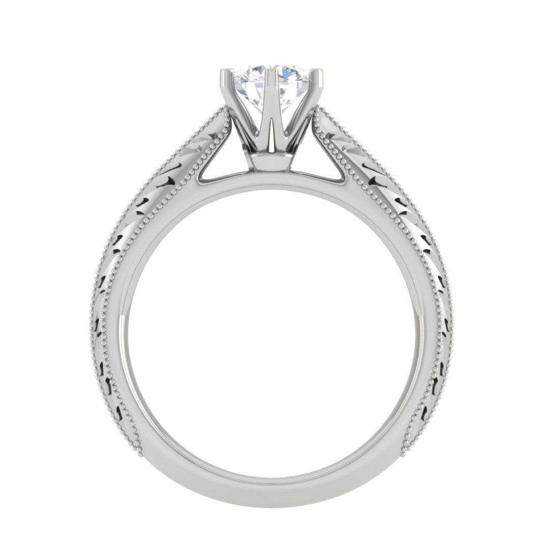 Jewelove™ Rings VS J / Women's Band only 0.50 cts Solitaire Platinum Ring JL PT RS RD 150