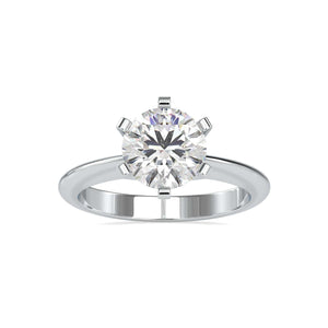 Jewelove™ Rings Women's Band only / VS J 0.50 cts. Solitaire Platinum Solitaire Engagement Ring JL PT 0032-A