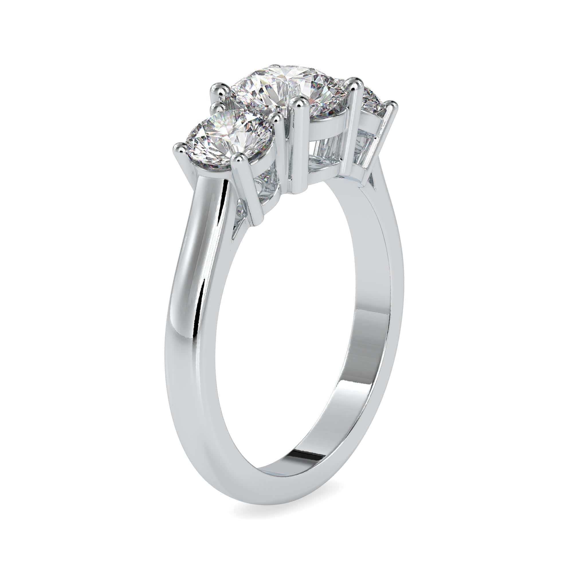 Jewelove™ Rings Women's Band only / VS J 0.50cts. Solitaire Platinum Diamond Engagement Ring JL PT 0058