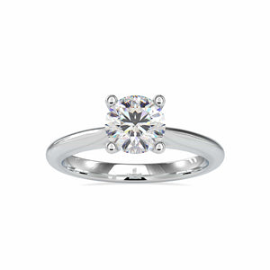 Jewelove™ Rings Women's Band only / VS J 0.50cts. Solitaire Platinum Diamond Engagement Ring JL PT 0095