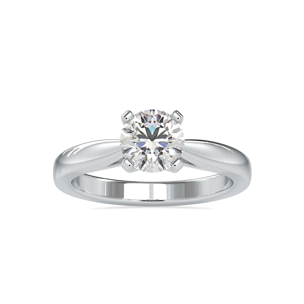 Jewelove™ Rings Women's Band only / VS J 0.50cts. Solitaire Platinum Engagement Ring JL PT 0056