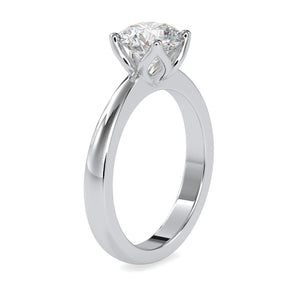 Jewelove™ Rings Women's Band only / VS J 0.50cts. Solitaire Platinum Engagement Ring JL PT 0107