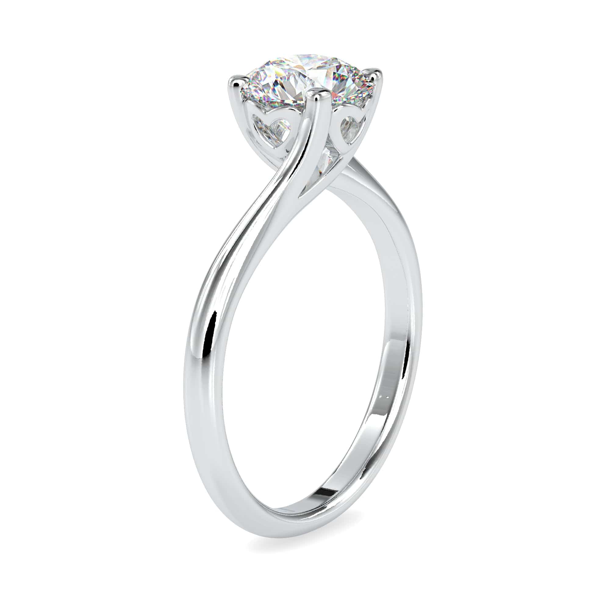 Jewelove™ Rings Women's Band only / VS J 0.50cts. Solitaire Platinum Engagement Ring JL PT 0127