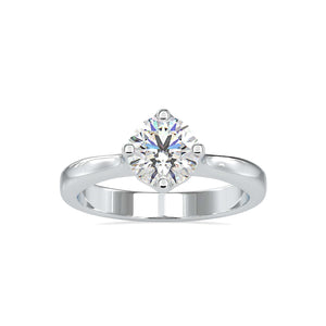 Jewelove™ Rings Women's Band only / VS J 0.50cts. Solitaire Platinum Engagement Ring JL PT 0130