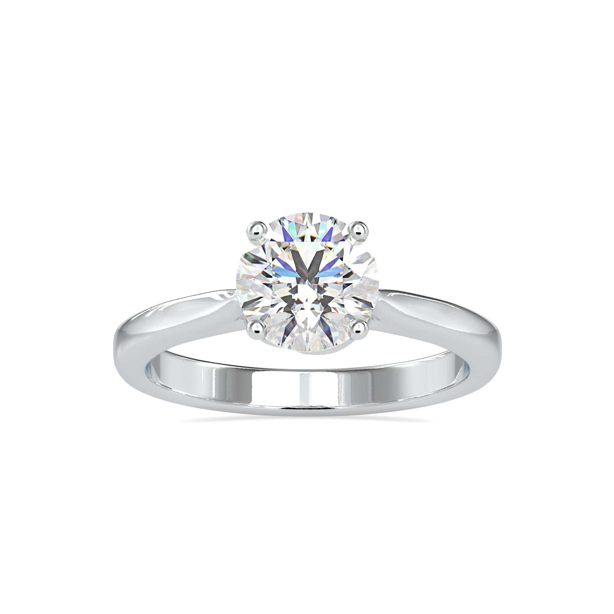 Jewelove™ Rings Women's Band only / VS J 0.50cts. Solitaire Platinum Engagement Ring JL PT 0132