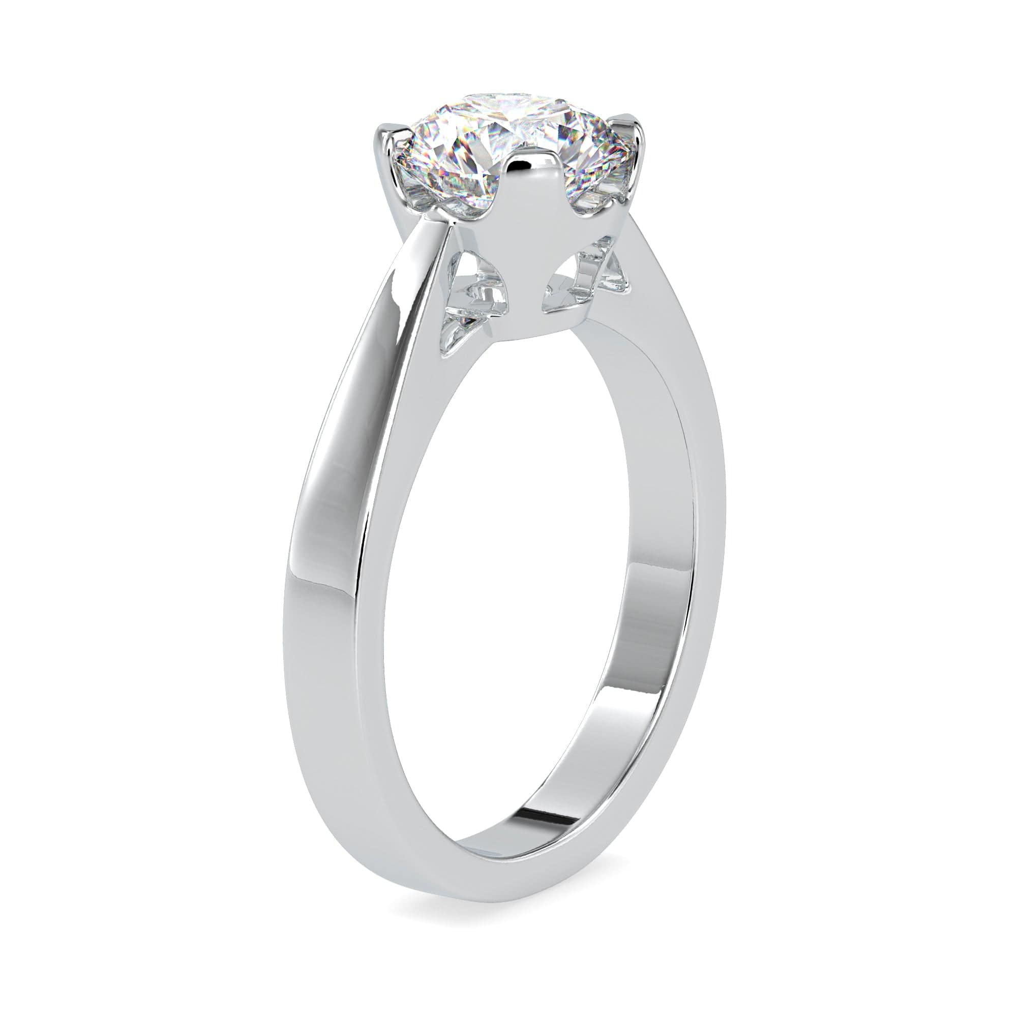 Jewelove™ Rings Women's Band only / J VS 0.50cts. Solitaire Platinum Engagement Ring JL PT 0138