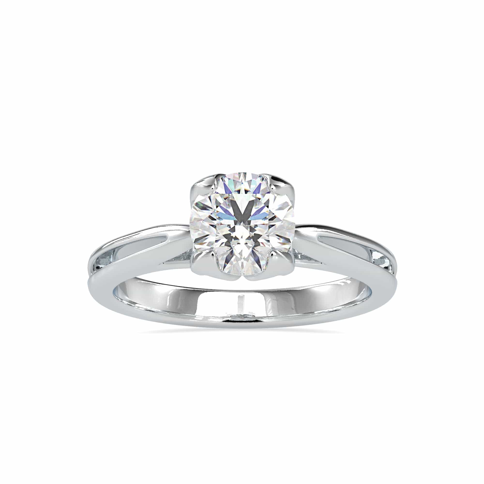 Jewelove™ Rings Women's Band only / VS J 0.50cts. Solitaire Platinum Engagement Ring JL PT 0182