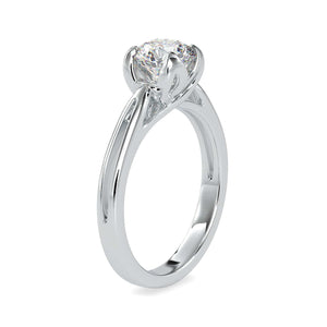 Jewelove™ Rings Women's Band only / VS J 0.50cts. Solitaire Platinum Engagement Ring JL PT 0182