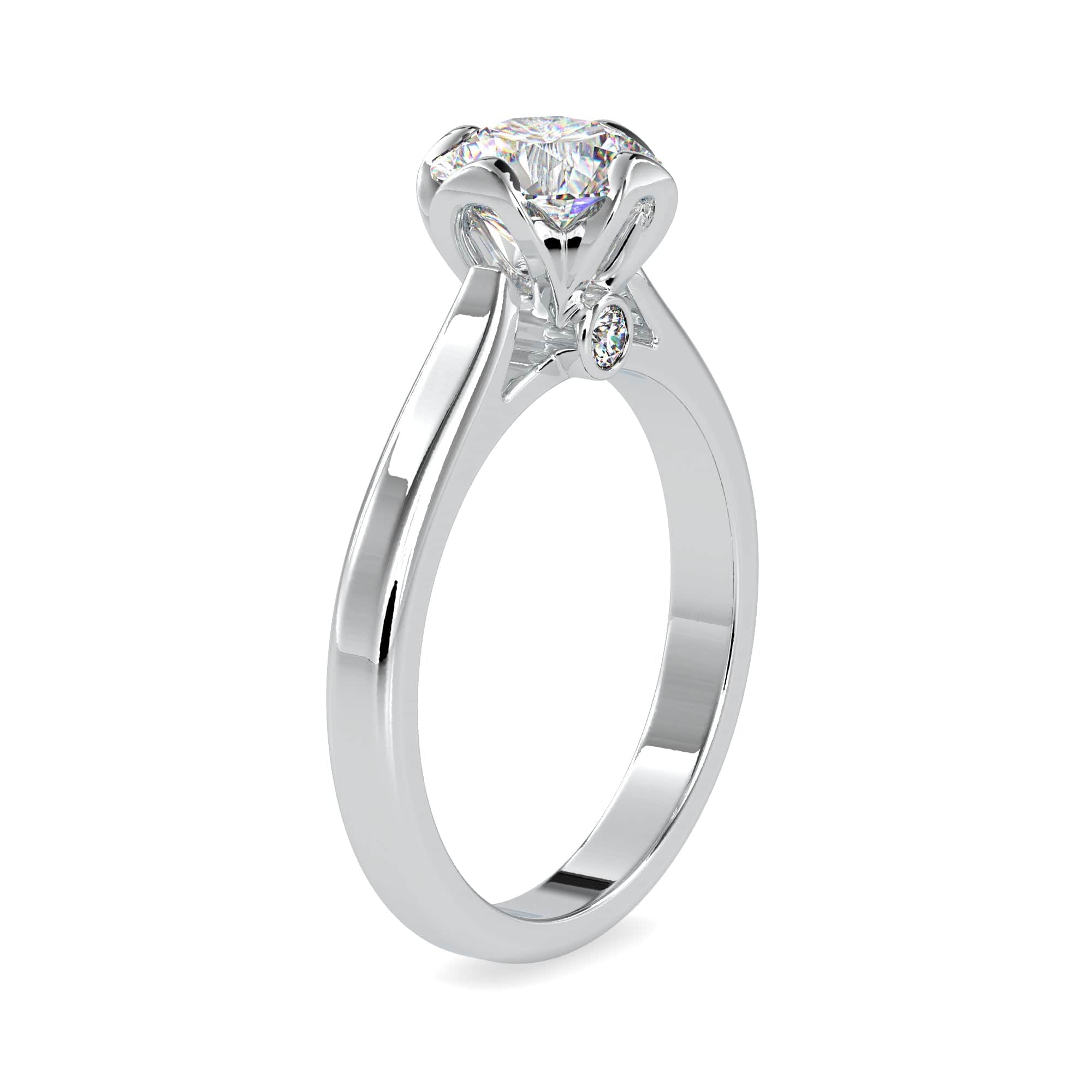 Jewelove™ Rings Women's Band only / VS J 0.50cts. Solitaire Platinum Engagement Ring JL PT 0183