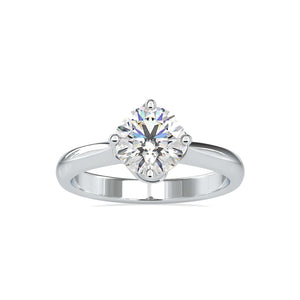 Jewelove™ Rings Women's Band only / VS J 0.50cts. Solitaire Platinum Engagement Ring JL PT 0186-A