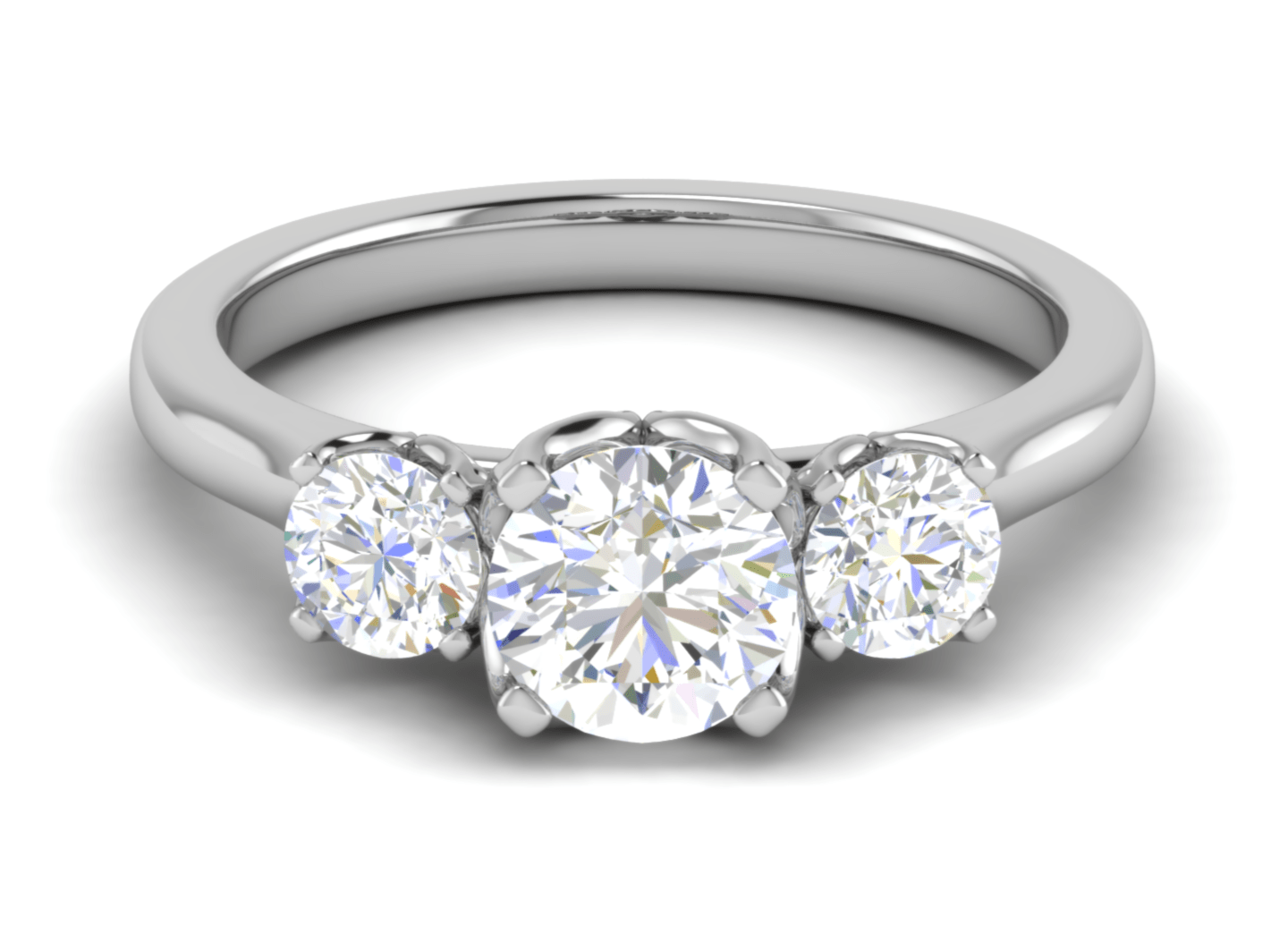 Jewelove™ Rings J VS / Women's Band only 0.50cts Solitaire Platinum Ring JL PT R3 RD 112