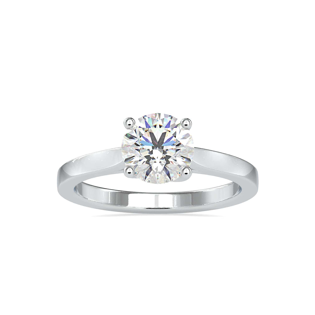 Jewelove™ Rings Women's Band only / VS J 0.50cts. Solitaire Platinum Solitaire Engagement Ring JL PT 0128