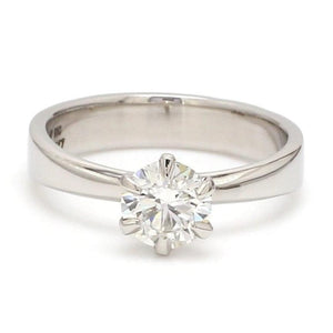 Jewelove™ Rings 0.70 cts. J VS / Women’s Ring only 0.70 cts. 6 Prong Tapered Platinum Solitaire Ring JL PT 17