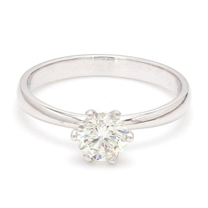 Jewelove™ Rings 0.70 cts. J VS / Women’s Ring only 0.70 cts. 6 Prong Tapered Platinum Solitaire Ring JL PT 17