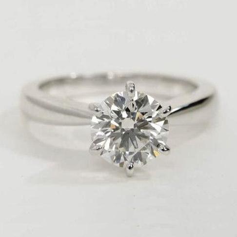 Jewelove™ Rings 0.70 cts. J VS / Women’s Ring only 0.70 cts. 6 Prong Tapered Platinum Solitaire Ring JL PT 17