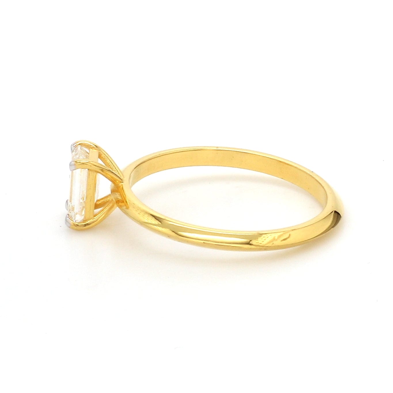 SPE Gold - Trendy Strip Pattern Couples Gold Ring - Poonamallee