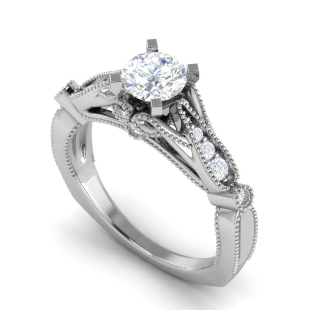 Jewelove™ Rings Women's Ring only / J VS 0.70 cts Platinum Solitaire Ring for Women JL PT 1152