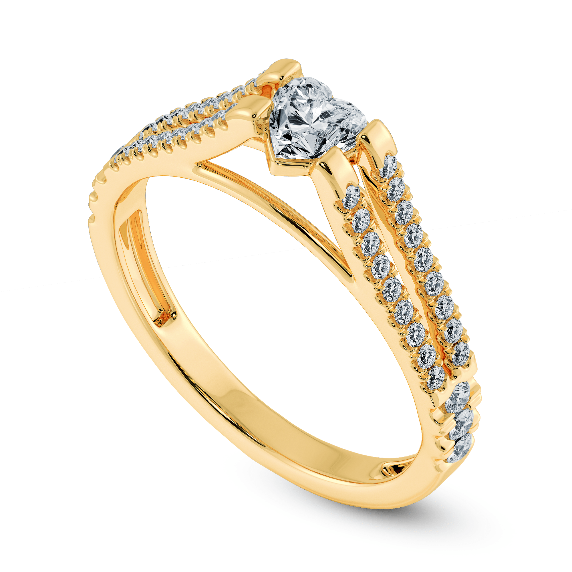 70 Carat Diamond Gold Swirl Cocktail Ring - petersuchyjewelers
