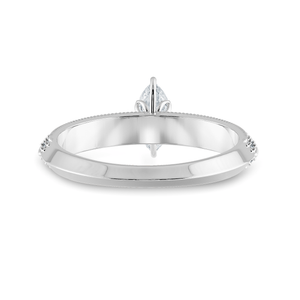 Jewelove™ Rings I VS / Women's Band only 0.70cts Marquise Cut Solitaire Diamond Split Shank Platinum Ring JL PT 1192-B