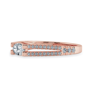 Jewelove™ Rings Women's Band only / VS I 0.70cts. Oval Cut Solitaire Diamond Split Shank 18K Rose Gold Ring JL AU 1182R-B